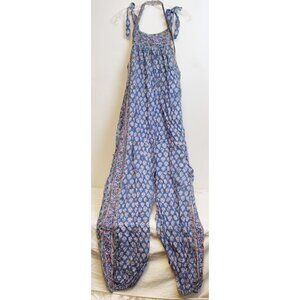 Vtg 90s Four Seasons Women's Jumper bubble Baggy Relaxed Floral Med Shell Romper